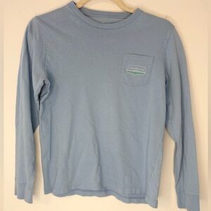 Vineyard Vines Kids Light Blue Long Sleeve Tee
